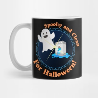 Spooky and Clean for Halloween - Cute Ghost Mug